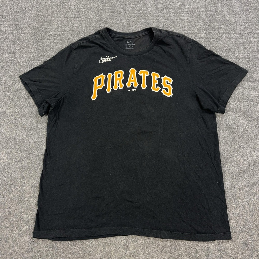 Pittsburgh Pirates Shirt Mens XL Black MLB Baseball Roberto Clemente‎ Nike Tee